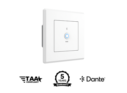 Turtle Dante Bluetooth Wallplate, EU Wall Box (White)