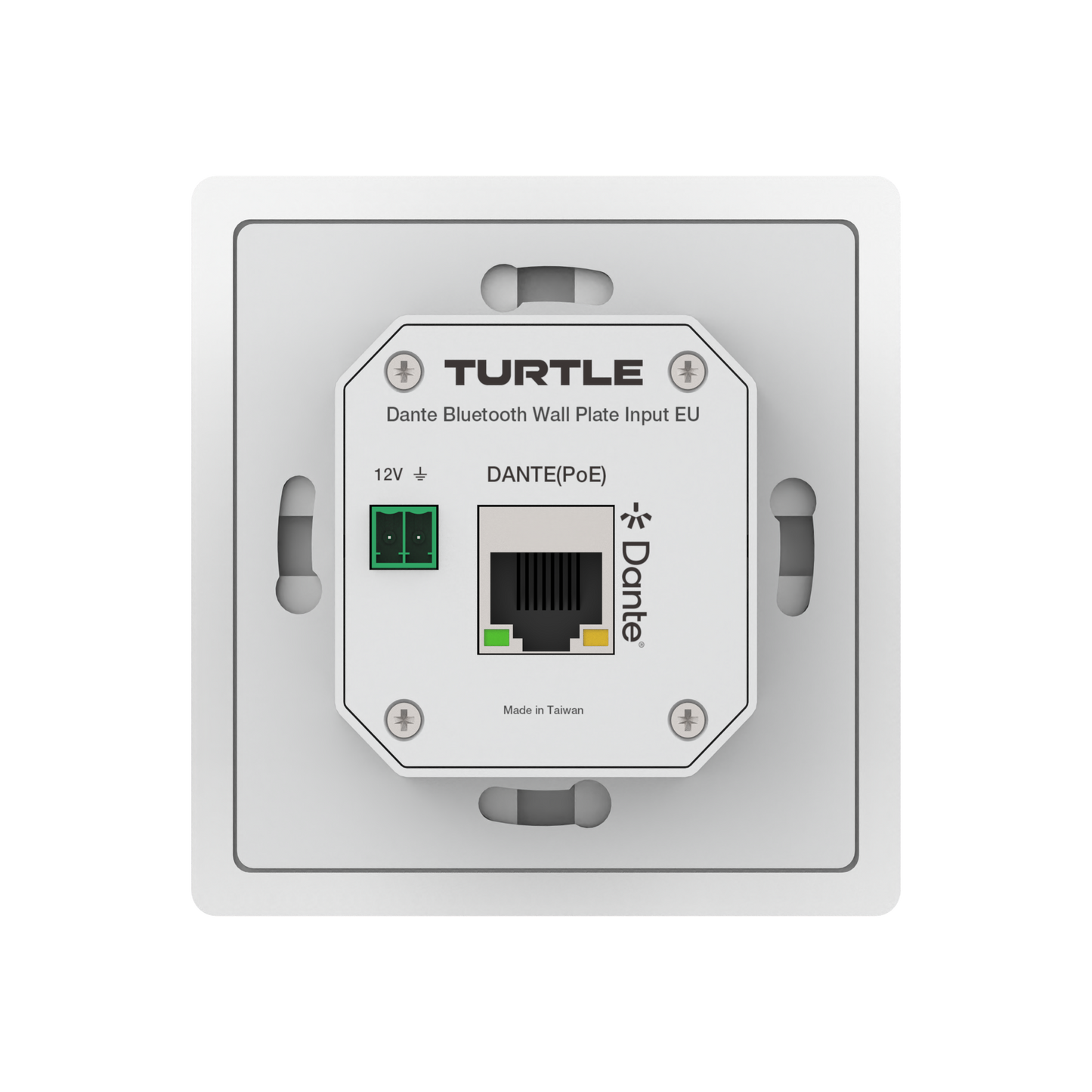 Turtle Dante Bluetooth Wallplate, EU Wall Box (White)