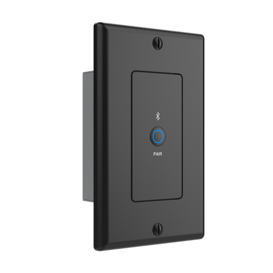 Turtle Dante Bluetooth Wallplate, US 1 Gang Decora (Black)