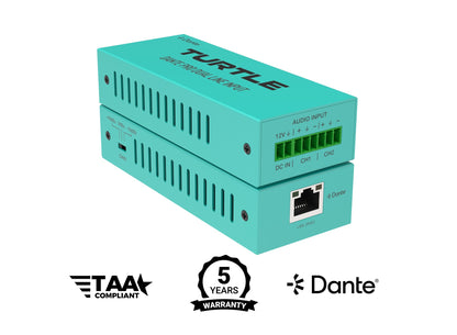 Turtle Dante Pro Dual Channel Analog Line Output Adapter with Gain Controls