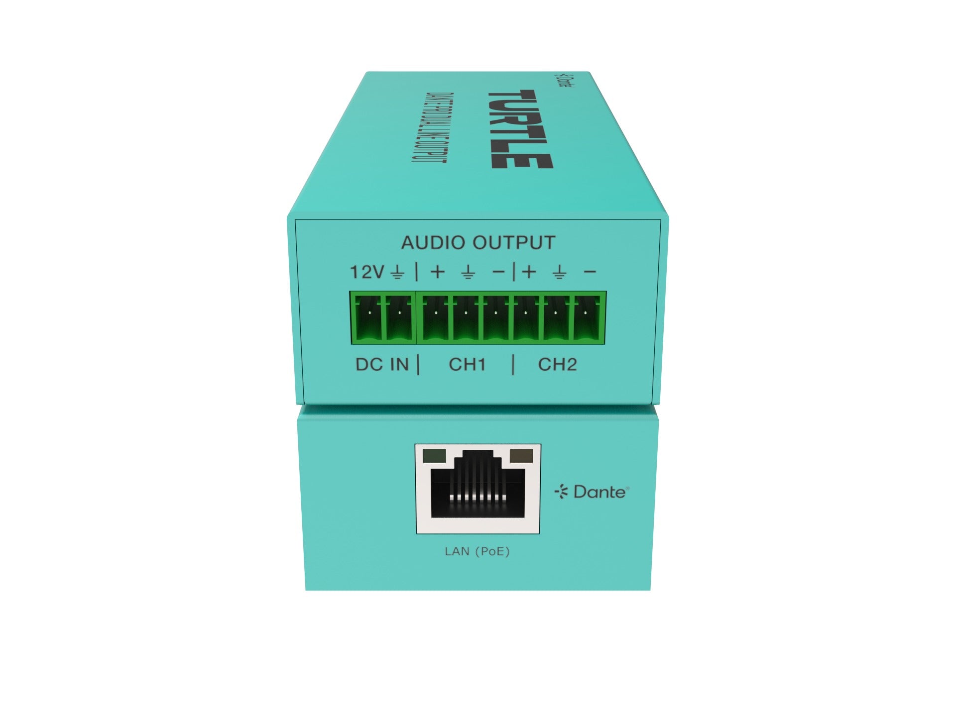 Turtle Dante Pro Dual Channel Analog Line Output Adapter with Gain Controls