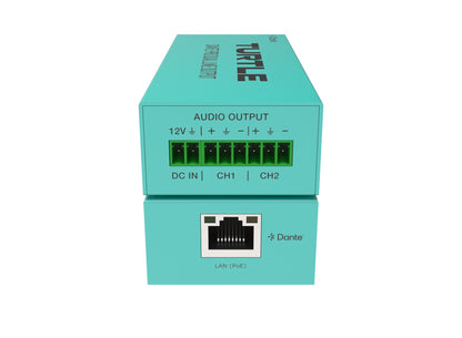Turtle Dante Pro Dual Channel Analog Line Output Adapter with Gain Controls
