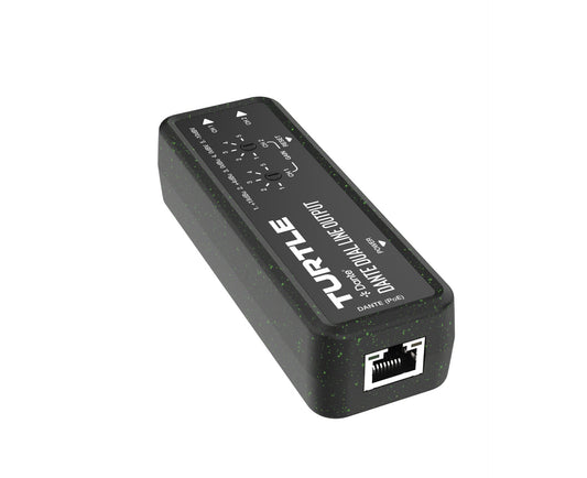Turtle Dante Dual Channel Analog Line Output Adapter with Gain Controls