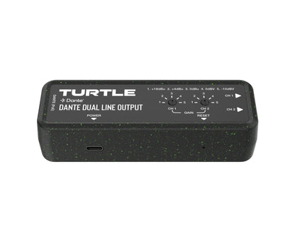 Turtle Dante Dual Channel Analog Line Output Adapter with Gain Controls