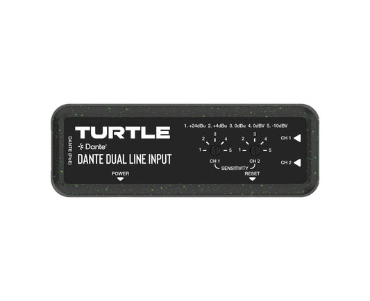 Turtle Dante Dual Channel Analog Line Input Adapter with Gain Controls