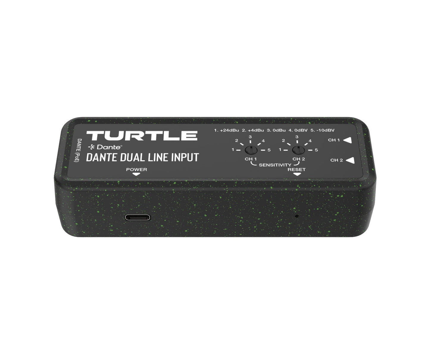 Turtle Dante Dual Channel Analog Line Input Adapter with Gain Controls