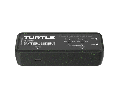 Turtle Dante Dual Channel Analog Line Input Adapter with Gain Controls