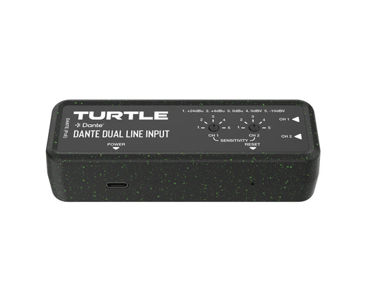 Turtle Dante Dual Channel Analog Line Input Adapter with Gain Controls