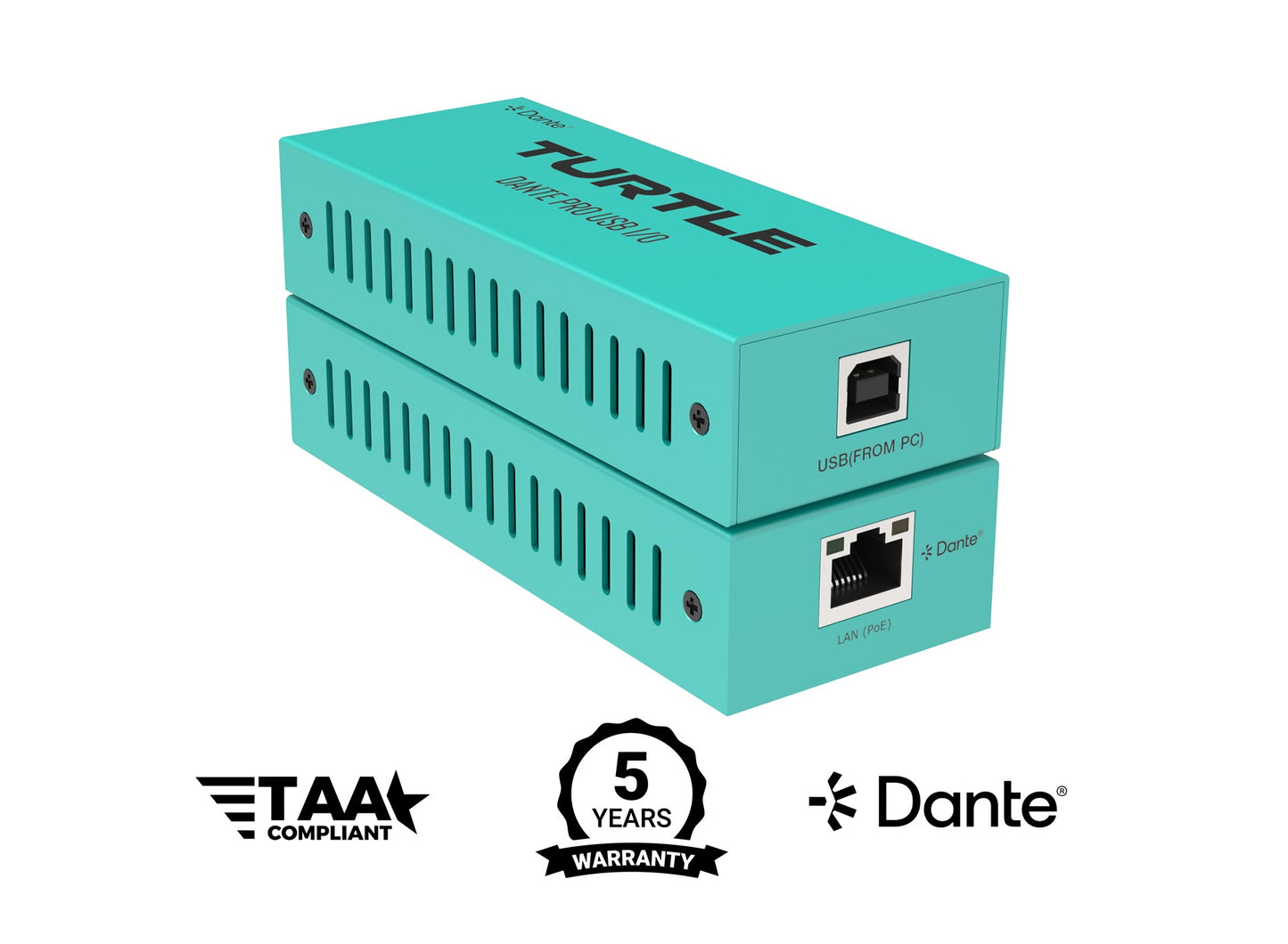 Turtle Dante Pro Dual Channel USB-C I/O Adapter