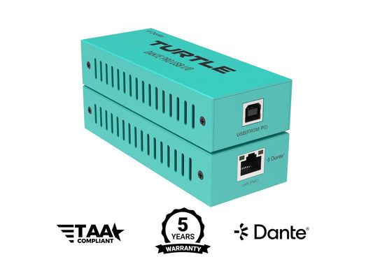 Turtle Dante Pro Dual Channel USB-C I/O Adapter