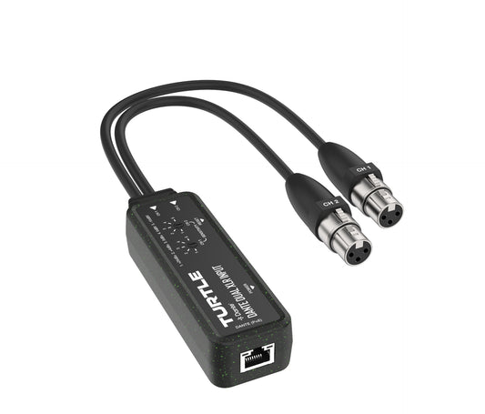 Turtle Dante Dual Channel Analog XLR to Dante Adapter