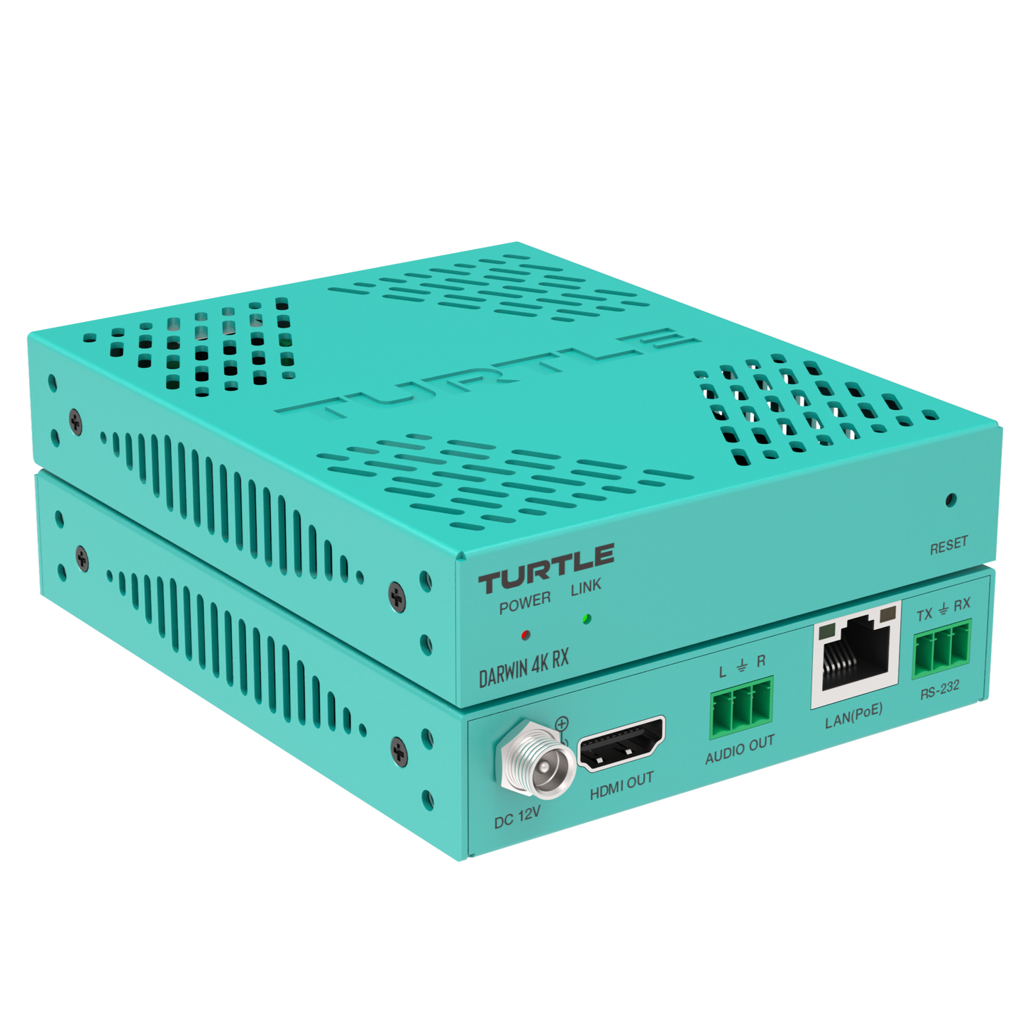 Turtle DARWIN 4K RX. H.265 HDMI 4K AV over IP Receiver Side