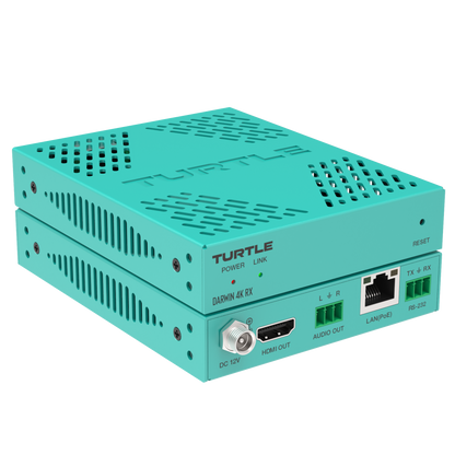 Turtle DARWIN 4K RX. H.265 HDMI 4K AV over IP Receiver Side