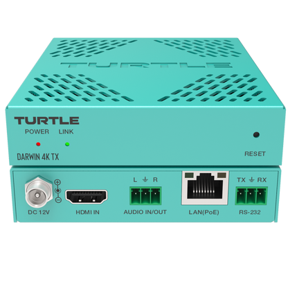 Turtle DARWIN 4K TX. H.265 HDMI 4K AV over IP Transmitter