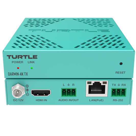 Turtle DARWIN 4K TX. H.265 HDMI 4K AV over IP Transmitter