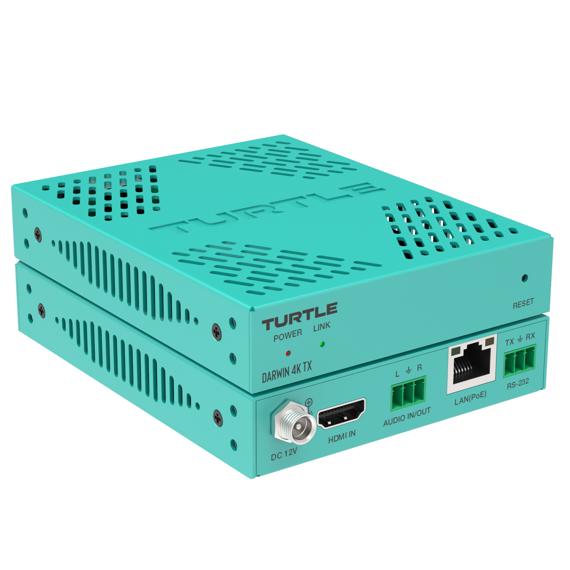 Turtle DARWIN 4K TX. H.265 HDMI 4K AV over IP Transmitter Side