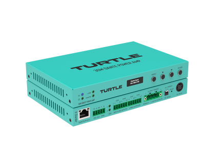 Turtle Av 30W PoE+ Dante Power Amp Angle View