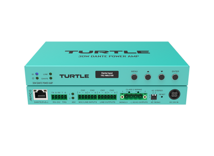 Turtle Av 30W PoE+ Dante Power Amp Ports
