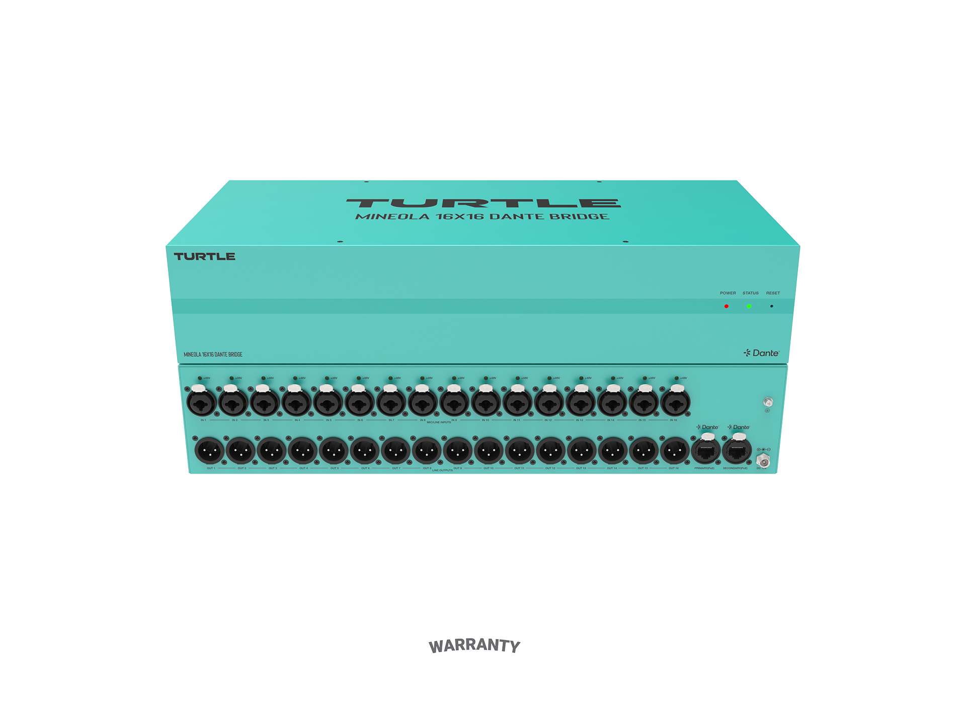 Turtle AV Mineola 16x16 Dante Audio Bridge