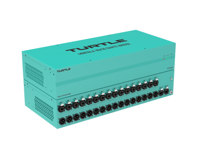 Turtle AV Mineola 16x16 Dante Audio Bridge Angled