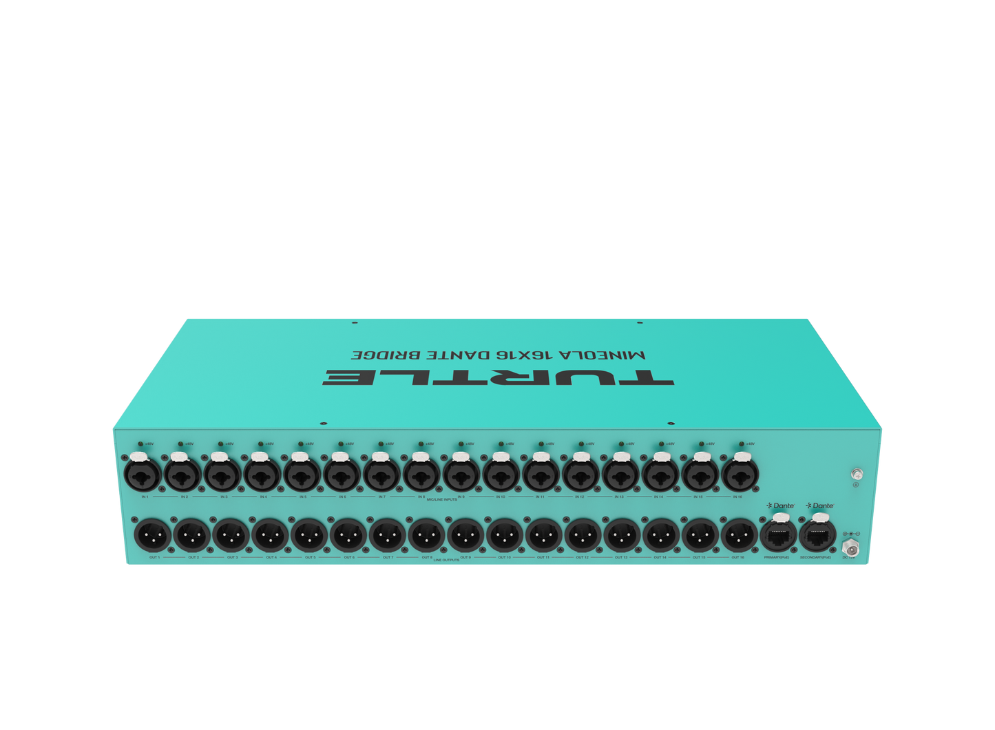 Turtle AV Mineola 16x16 Dante Audio Bridge 
