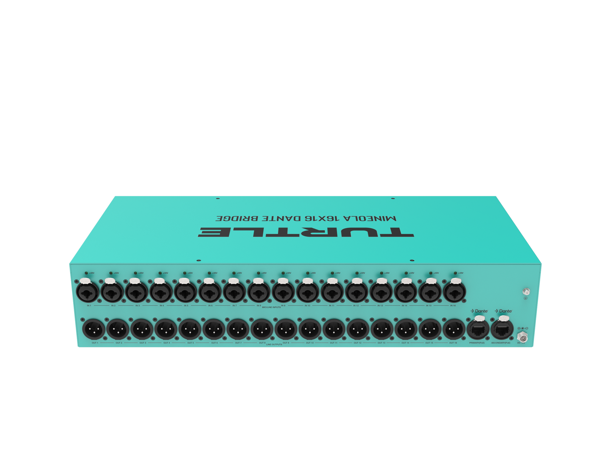Turtle AV Mineola 16x16 Dante Audio Bridge 