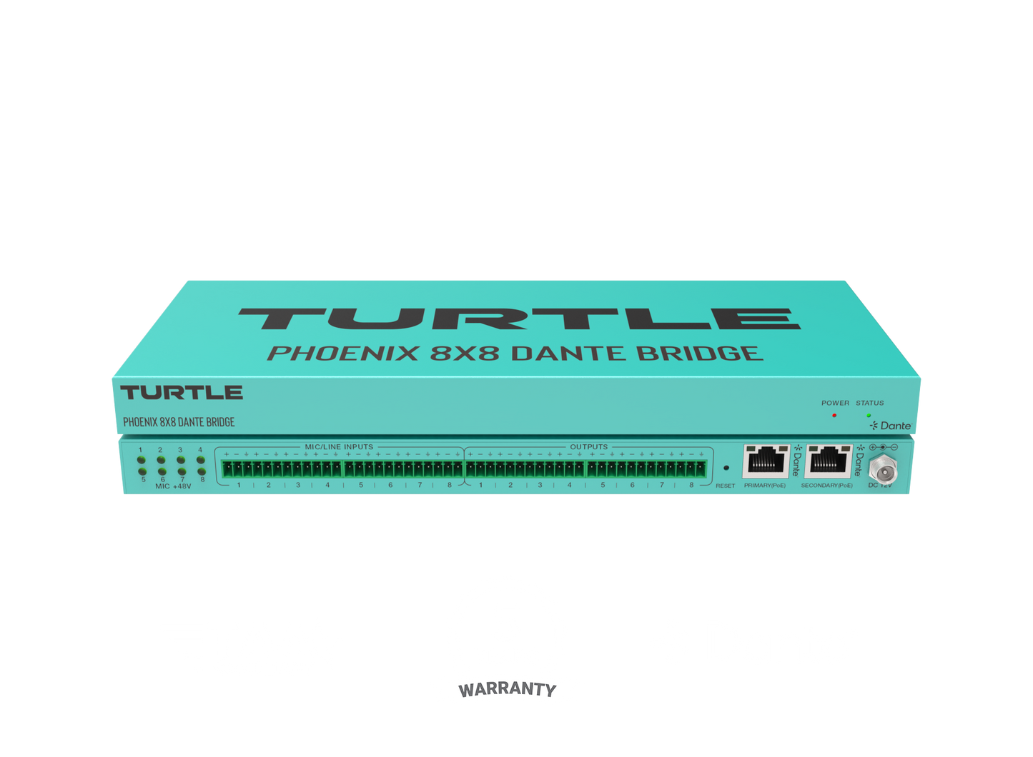 Turtle AV Phoenix 8x8 Dante Audio Bridge