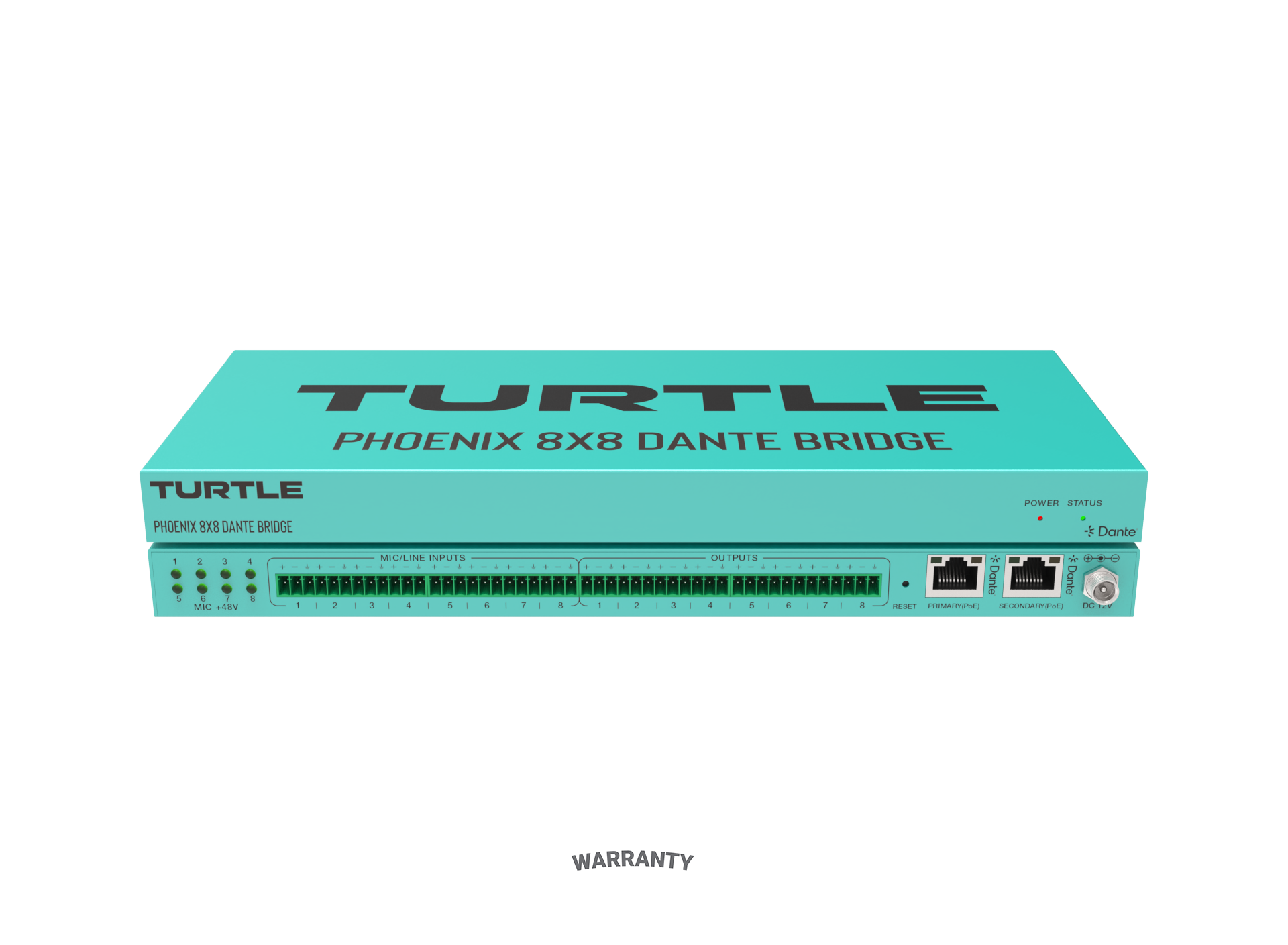 Turtle AV Phoenix 8x8 Dante Audio Bridge