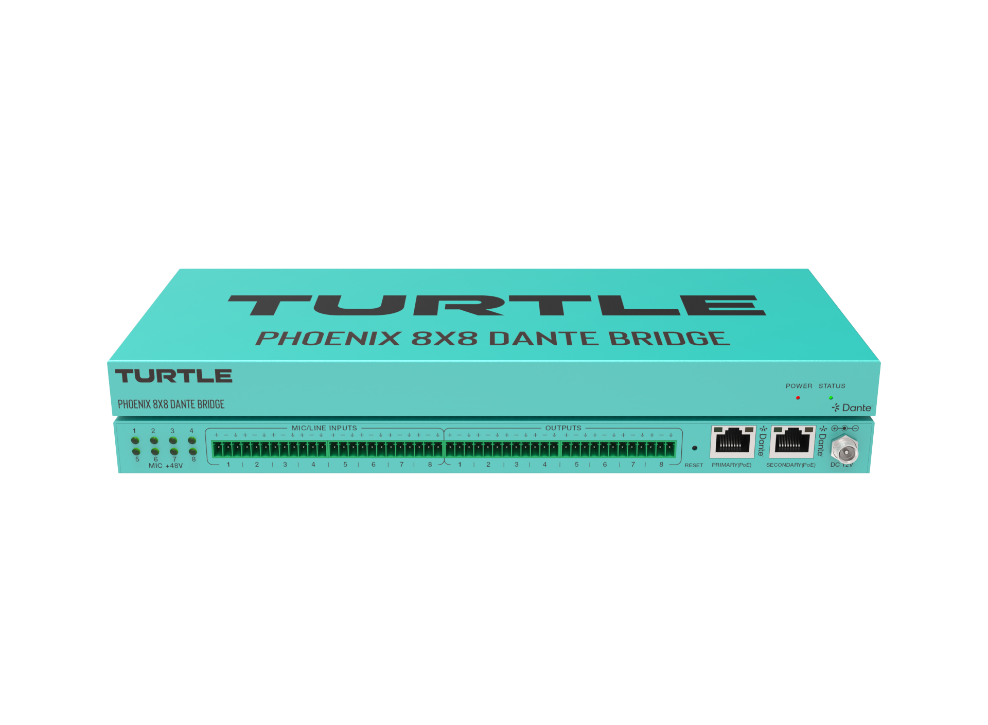 Turtle AV Phoenix 8x8 Dante Audio Bridge