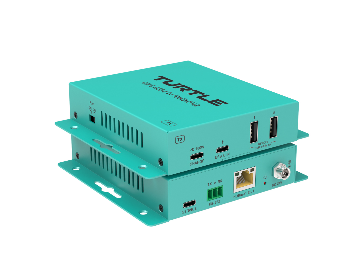 Turtle AV USB-C 4K60 Angled View