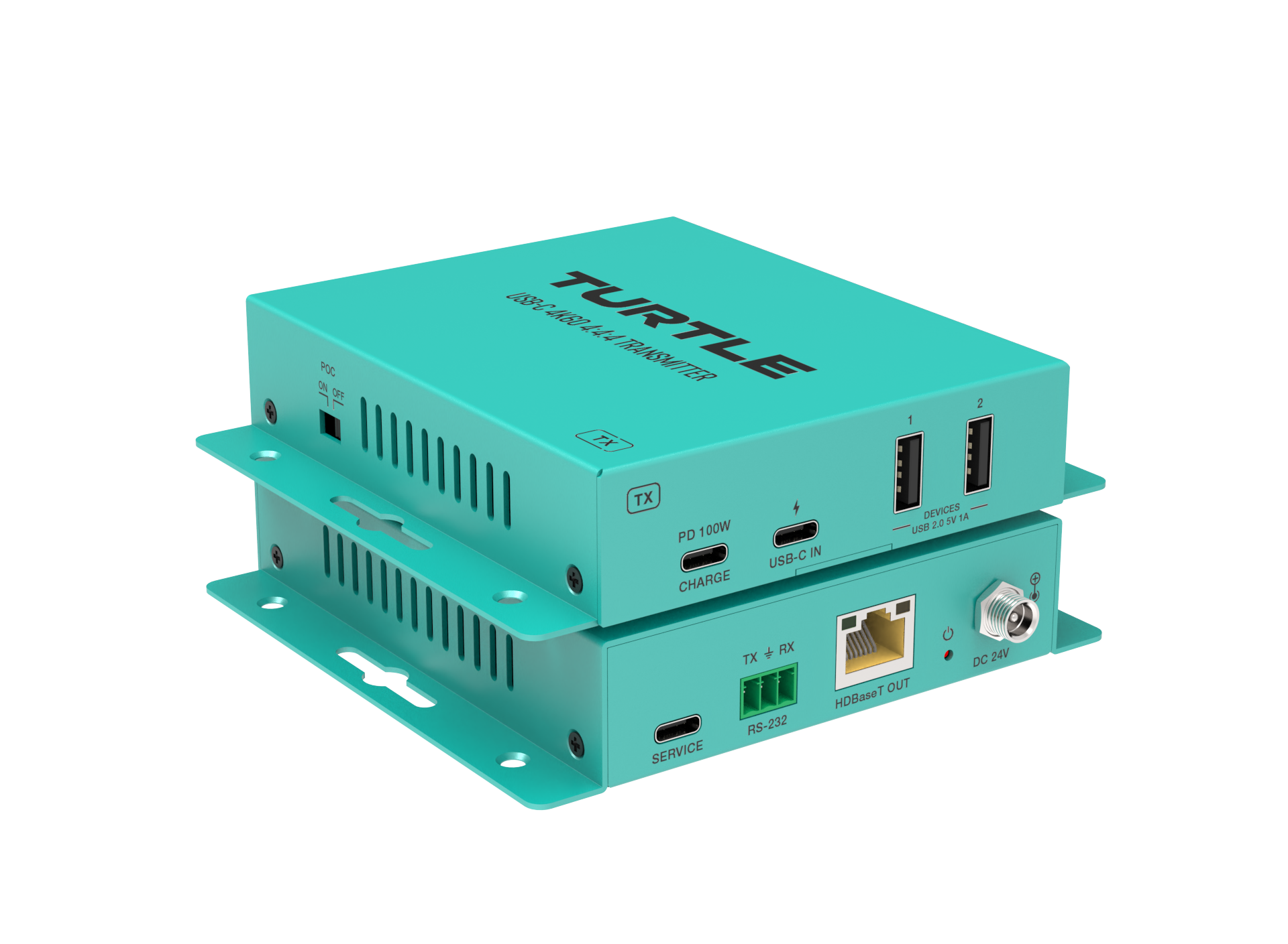 Turtle AV USB-C 4K60 Angled View