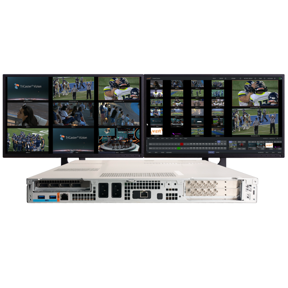 Vizrt TriCaster Vizion 1RU with 16 SDI I/O