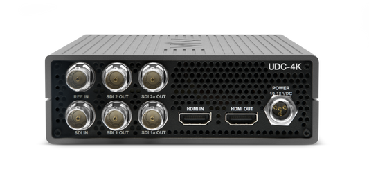 AJA 12G-SDI and HDMI 2.0 Up, Down, Cross-Conversion with Frame Sync