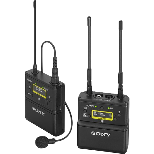 SONY Wireless Package with Bodypack Transmitter & Lapel Mic (25)