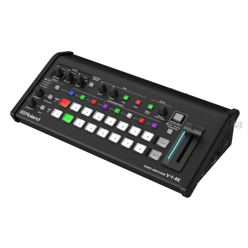 Roland V-1-4K Video Switcher Right Angle