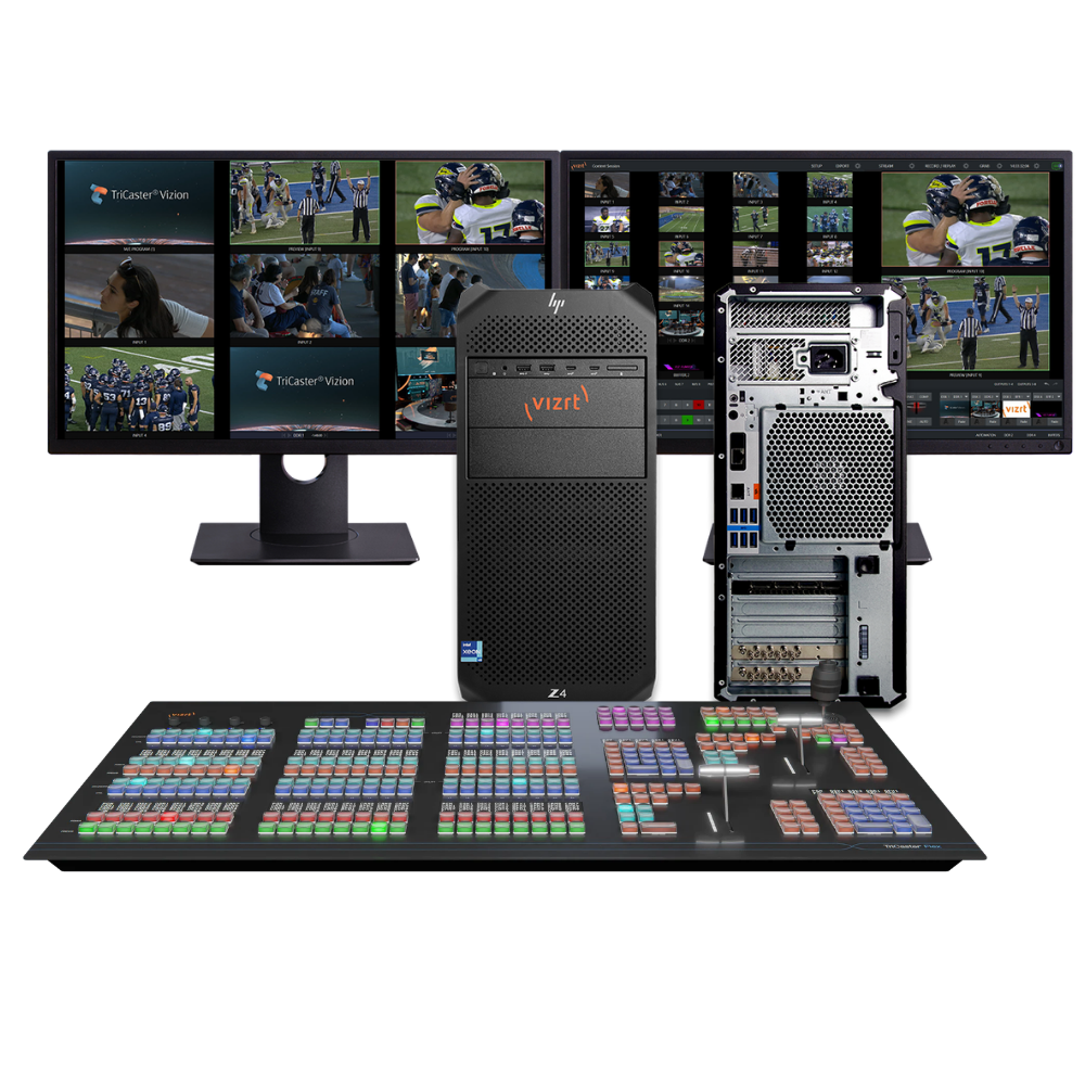 Vizrt Vizion Tower 16 with Flex Dual Control Panel