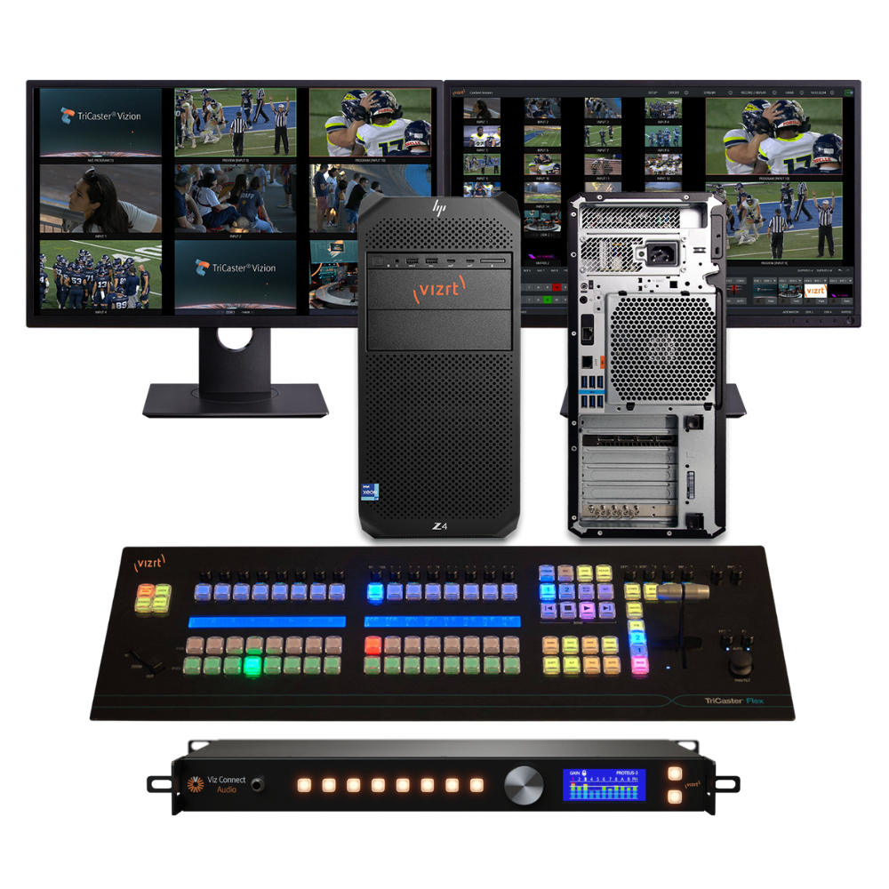 Vizrt Vizion Tower 8 with Flex Control Panel and Viz Connect Audio