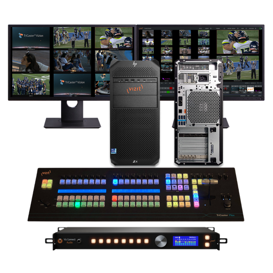 Vizrt Vizion Tower 8 with Flex Control Panel and Viz Connect Audio