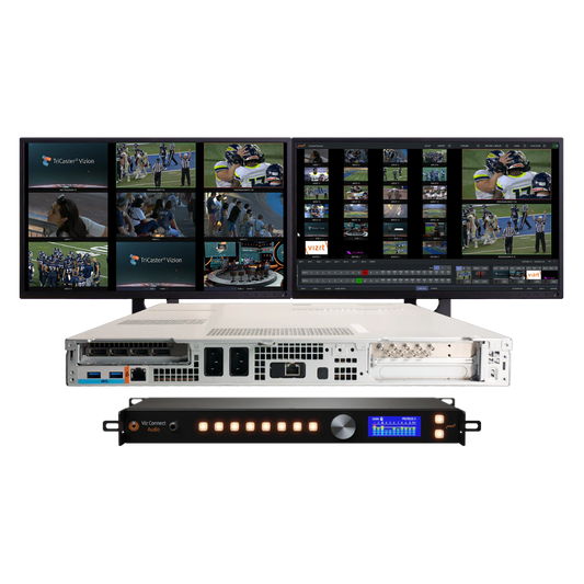 Vizrt TriCaster Vizion Rack 8 SDI I/O and Viz Connect Audio Bundle