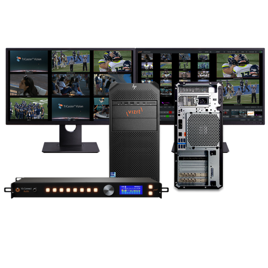 Vizrt TriCaster Vizion Tower 16 SDI I/O and Viz Connect Audio Bundle Launch Promo
