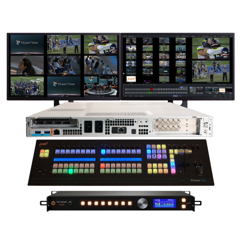 Vizrt Vizion Rack 16 with Flex Control Panel and Viz Connect Audio