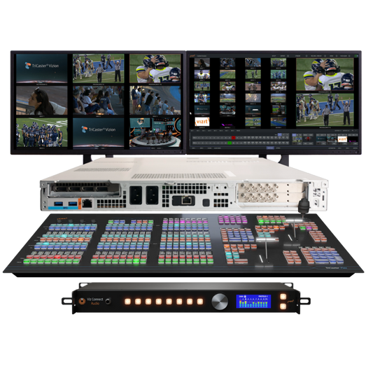 Vizrt Vizion Rack 16 with Flex Dual Control Panel and Viz Connect Audio