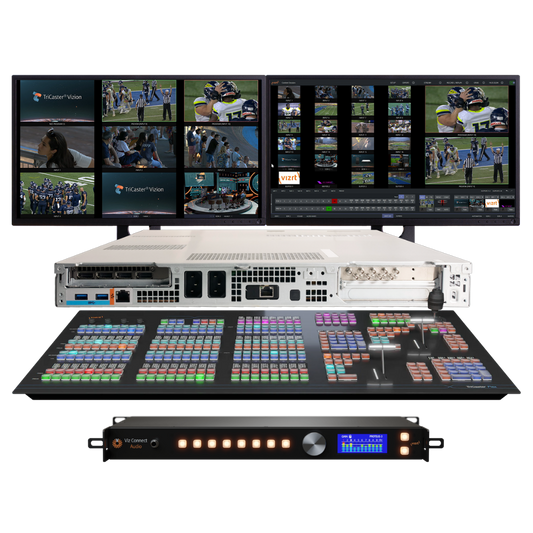 Vizrt Vizion Rack 8 with Flex Dual Control Panel and Viz Connect Audio