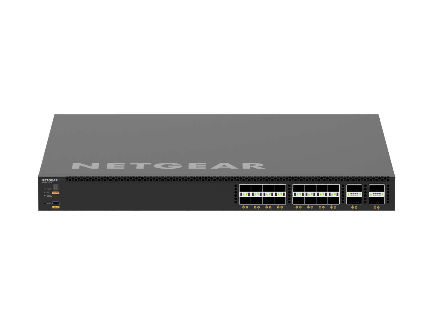 NETGEAR M4350-16V4C Fully Managed Switch (VSM4320C) 16xSFP28 25G and 4xQSFP28 100G Managed Switch (TAA Compliant)