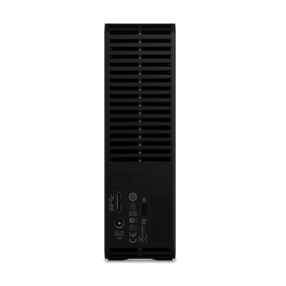 Western Digital WD Elements Desktop HDD Storage Ports Inputs Back Rear View
