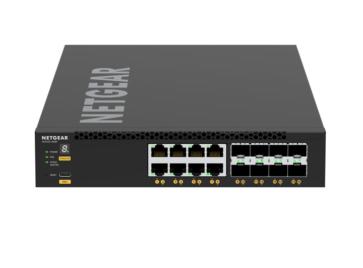 NETGEAR M4350 XSM4316 16-Port 8x10G/Multi-Gig and 8xSFP+ Desktop Managed Switch