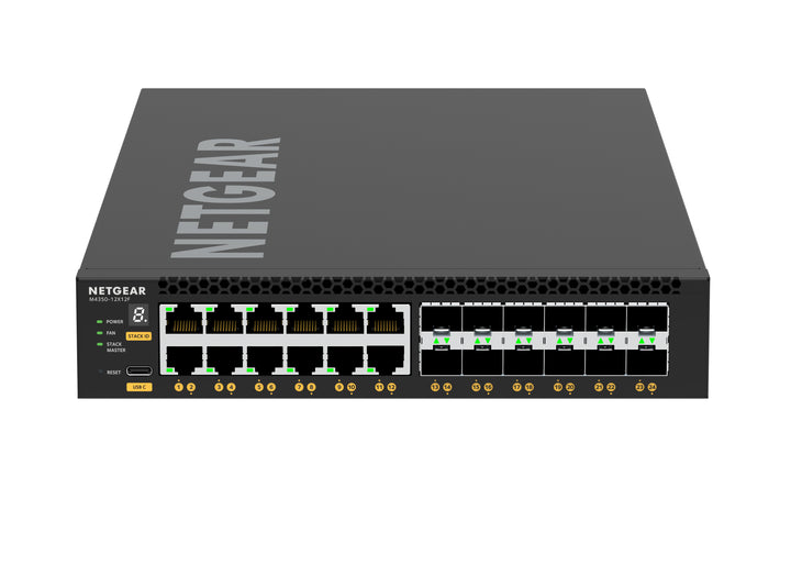 NETGEAR M4350 XSM4324 24-Port 12x10G/Multi-Gig and 12xSFP+ Desktop Managed Switch