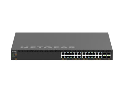 NETGEAR M4350 XSM4328CV 24x10G/Multi-Gig PoE+ (576W base, up to 720W) and 4xSFP28 25G Managed Switch
