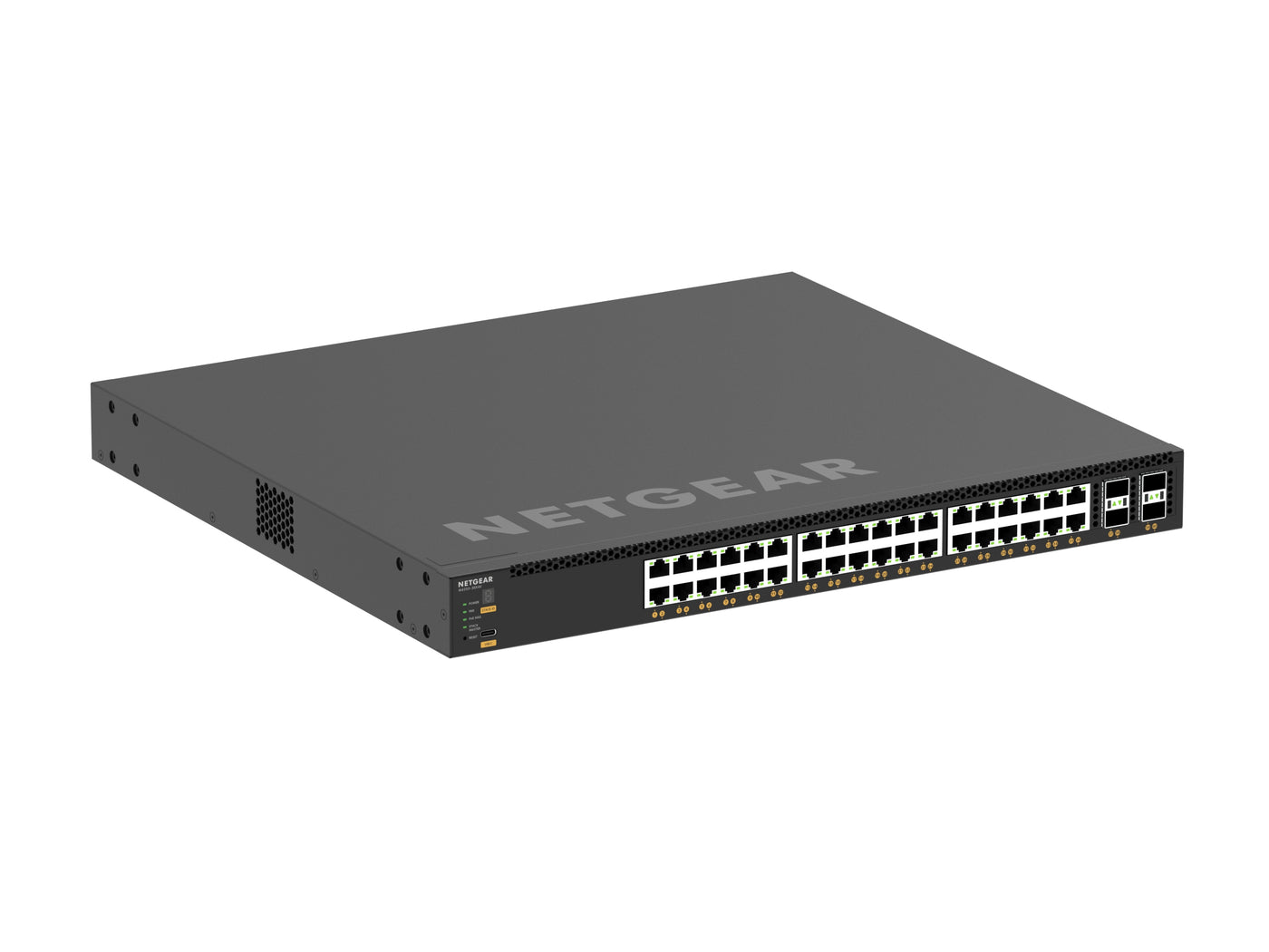 NETGEAR M4350 XSM4340CV 40-Port 36x10G/Multi-Gig PoE++ (280W base, up to 1,760W) and 4xSFP28 25G Managed Switch