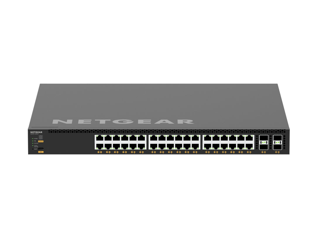 NETGEAR M4350 XSM4340CV 40-Port 36x10G/Multi-Gig PoE++ (280W base, up to 1,760W) and 4xSFP28 25G Managed Switch